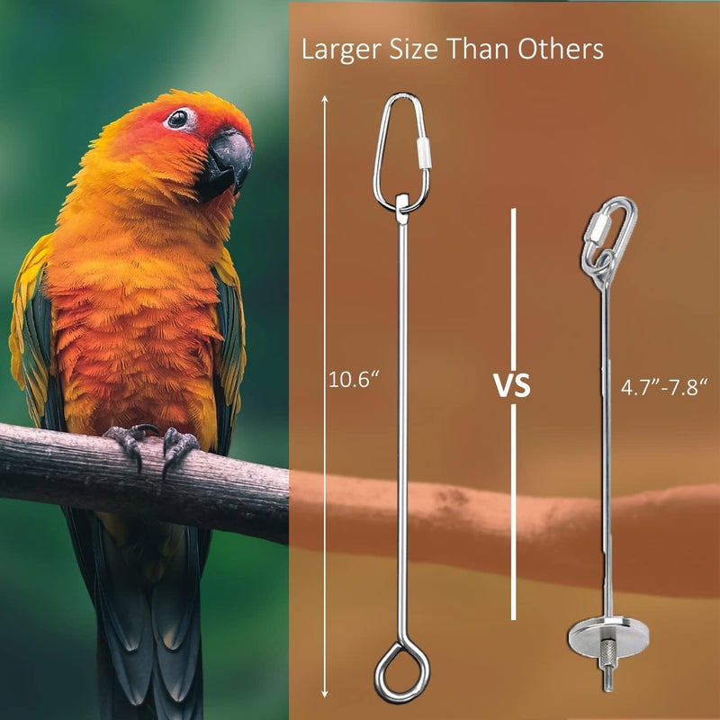 Suplklz Bird Cage Food Holder Parrot Fruit Vegetable Skewer Bird Cage Feeder Foraging Toy for Parakeet Budgie Macaw - Image 2
